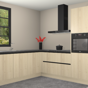 Vuren greeploze keuken Porto 102314