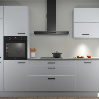 Sneeuwwitte hoogglans keuken Parijs 100400