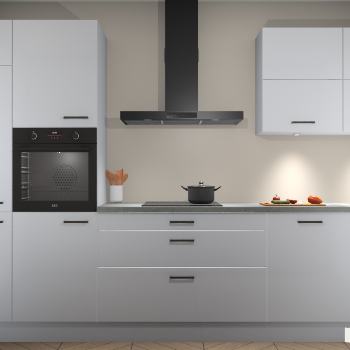 Sneeuwwitte hoogglans keuken Parijs 100401