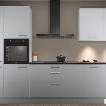 Sneeuwwitte hoogglans keuken Parijs 100410