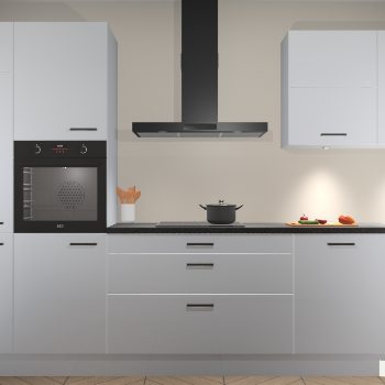 Sneeuwwitte hoogglans keuken Parijs 100413