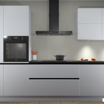 Sneeuwwitte hoogglans greeploze keuken Parijs 100414