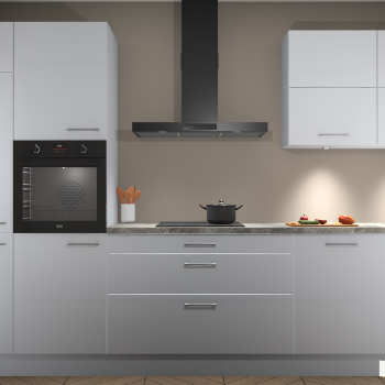 Sneeuwwitte hoogglans keuken Parijs 100429