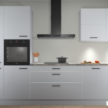 Sneeuwwitte hoogglans keuken Parijs 100436