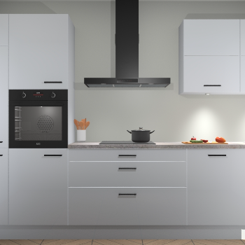 Sneeuwwitte hoogglans keuken Parijs 100458