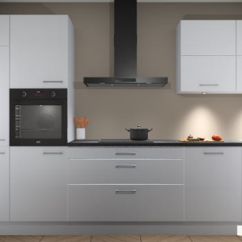 Sneeuwwitte hoogglans keuken Parijs 100474