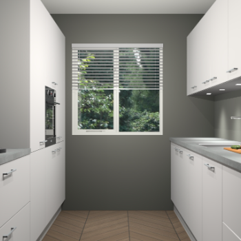 Zijdegrijze keuken Siena 100680