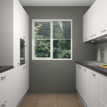 Zijdegrijze keuken Siena 100686