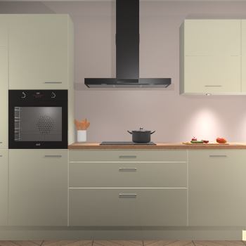 Magnolia hoogglans keuken Parijs 101611