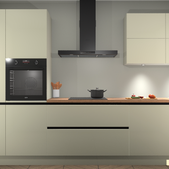 Magnolia hoogglans greeploze keuken Parijs 101615