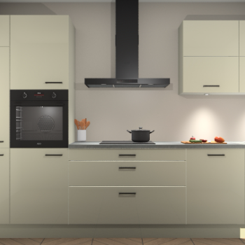 Magnolia hoogglans keuken Parijs 101658