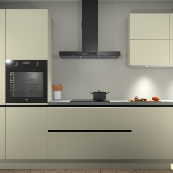 Magnolia hoogglans greeploze keuken Parijs 101659