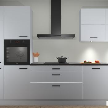 Sneeuwwitte hoogglans keuken Parijs 100477