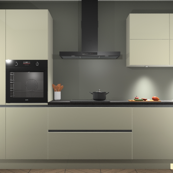 Magnolia hoogglans greeploze keuken Parijs 101668