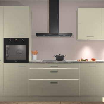 Magnolia hoogglans keuken Parijs 101695