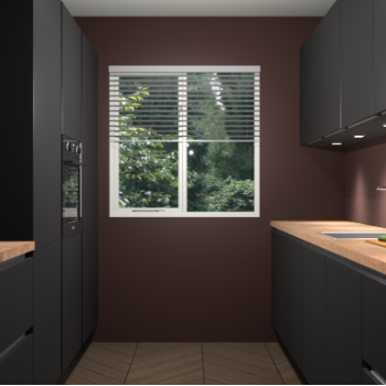 Zwarte greeploze keuken Siena 101035