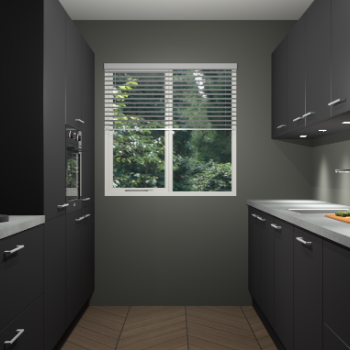 Zwarte keuken Siena 101045