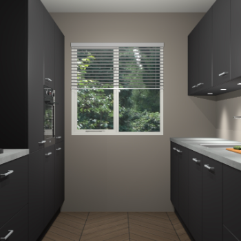 Zwarte keuken Siena 101046