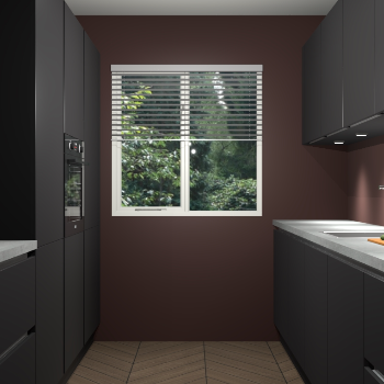 Zwarte greeploze keuken Siena 101047