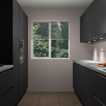 Zwarte greeploze keuken Siena 101050