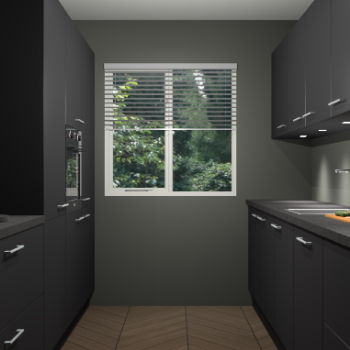 Zwarte keuken Siena 101064