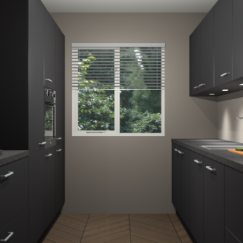 Zwarte keuken Siena 101065