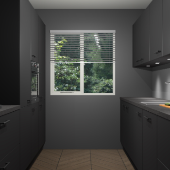 Zwarte keuken Siena 101067