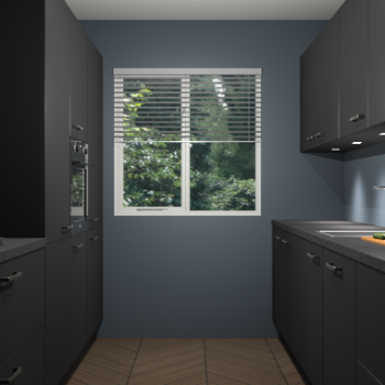 Zwarte keuken Siena 101068