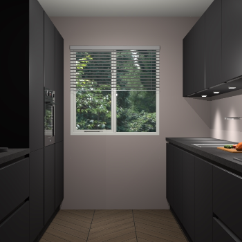 Zwarte greeploze keuken Siena 101069