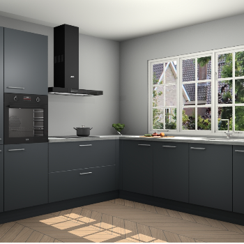 Onyxgrijze keuken Casablanca 102408