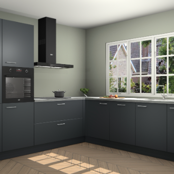 Onyxgrijze keuken Casablanca 102409