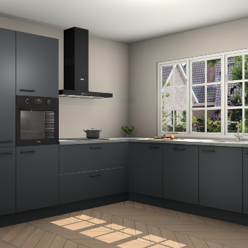 Onyxgrijze keuken Casablanca 102411