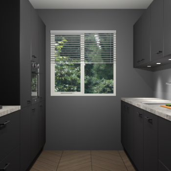 Zwarte keuken Siena 101109