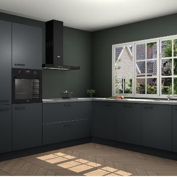 Onyxgrijze keuken Casablanca 102412