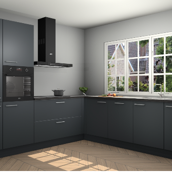 Onyxgrijze keuken Casablanca 102414