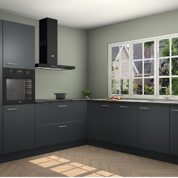 Onyxgrijze keuken Casablanca 102415