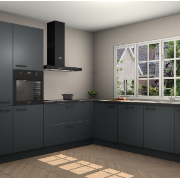 Onyxgrijze keuken Casablanca 102417