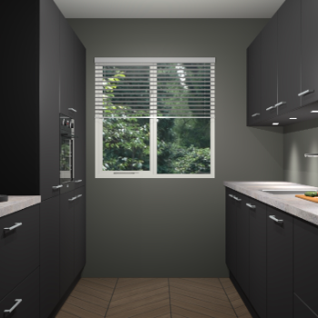 Zwarte keuken Siena 101124