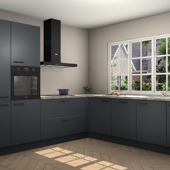 Onyxgrijze keuken Casablanca 102423