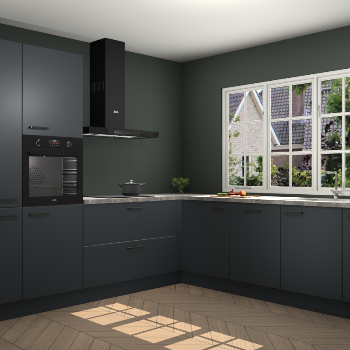 Onyxgrijze keuken Casablanca 102424