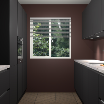 Zwarte greeploze keuken Siena 101126