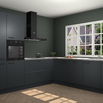 Onyxgrijze keuken Casablanca 102430