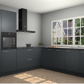 Onyxgrijze keuken Casablanca 102432