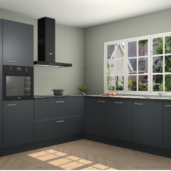 Onyxgrijze keuken Casablanca 102433