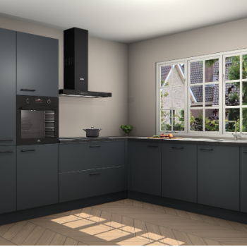 Onyxgrijze keuken Casablanca 102435