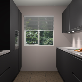 Zwarte greeploze keuken Siena 101129