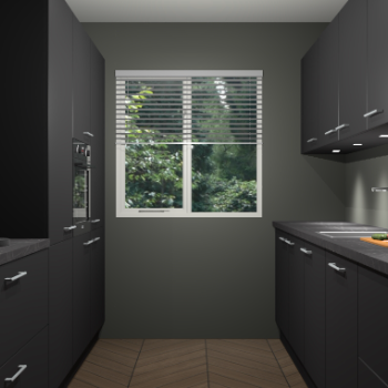 Zwarte keuken Siena 101130