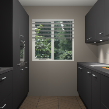 Zwarte keuken Siena 101131