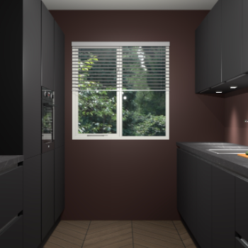 Zwarte greeploze keuken Siena 101132