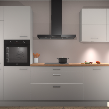 Zijdegrijze keuken Parijs 101168